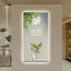 Simple Green Plant Digital Plug-in Electronic Clock Wall Clock Living Room Hallway Hallway Decoration LED Hanging Wall Clock