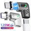 120W USB Type C Magnetic Adapter Fast Charge High Speed Data Transfer Converter For MacBook IPad Pro Samsung Xiaomi USB C Device