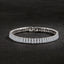 luxury designer 925 Sterling Silver fine Crystal Bracelet For Women fashion Jewelry Engagement Wedding Glamour 18CM
