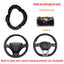 Car Steering Wheel Cover Without Inner Ring 37-38cm Three-dimensional Leather Embroidered Color Diamond-encrusted Breathable