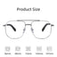 FIRADA Fashion Double Beam Glasses Vintage Luxury Pure Titanium Eyeglasses Optical Prescription Ewewear Frame For Men 0942-C