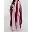 Wrinkled Women's Windbreaker Jacket Bat Sleeve Scarf Collar, Gradient Long Robe Fashion Retro Coats and Jackets Women