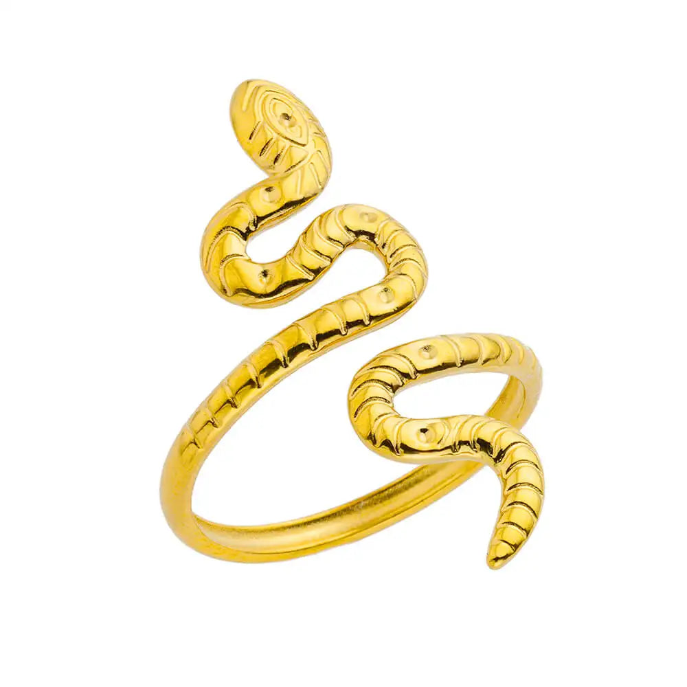 Geometric Lancet Glossy Stainless Steel Open Rings For Women Minimalist Gold Color Adjustable Wedding Ring Female Jewelry BFF