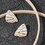 Fashion Geometric texture 18k gold plated individuality Ear studs Waterproof and colorfast Jewelry earrings for women