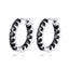 3mm D Color Black Full Moissanite Hoop Earrings for Women S925 Sterling Silver With GRA Diamond Earrings Party Fine Jewelry Gift