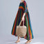 Rainbow Dress With Pockets Women's Stripe Print Plus Size Loose Large Swing Dresses Female Casual Breath Comfty Outgoing Dress