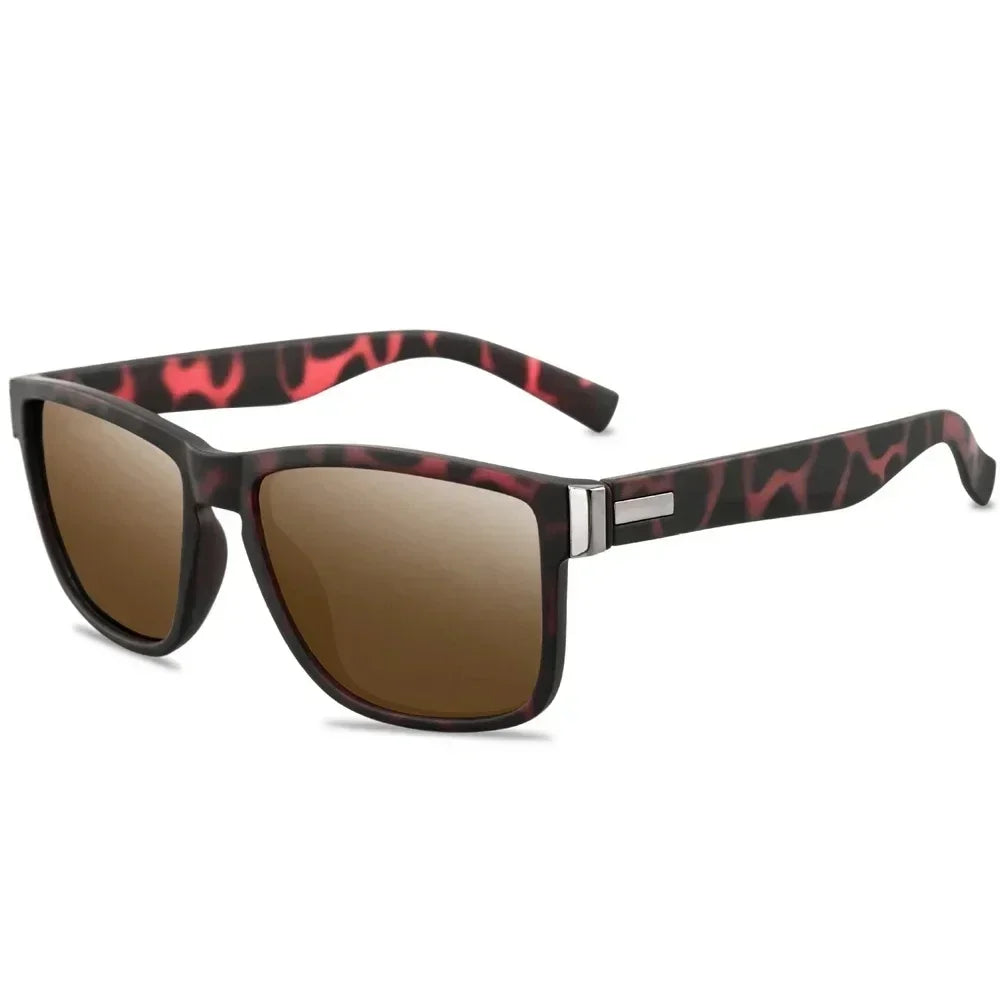 Fashion Wrap Square Frame Retro Decorative Photochromic Classic Sunglasses Women Men Versatile Pattern Sunglasses UV400 Goggles