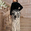 TOLEEN 2024 New Luxury Elegant Women Embroidery Long Sleeve Party Maxi Dress Plus Size Formal Evening Gown (Heavily Embellished)