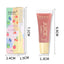 Nude Brown Plumping Lip Gloss Moisturising Fruit Lip Oil Transparent Fullness Lips Tint Soft Tube Makeup Applicator Beauty Care