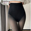 Women's Fake Bare Leg Black Silk Leggings Tights Velvet Warm Pantyhose Translucent Stockings Sexy High Elastic