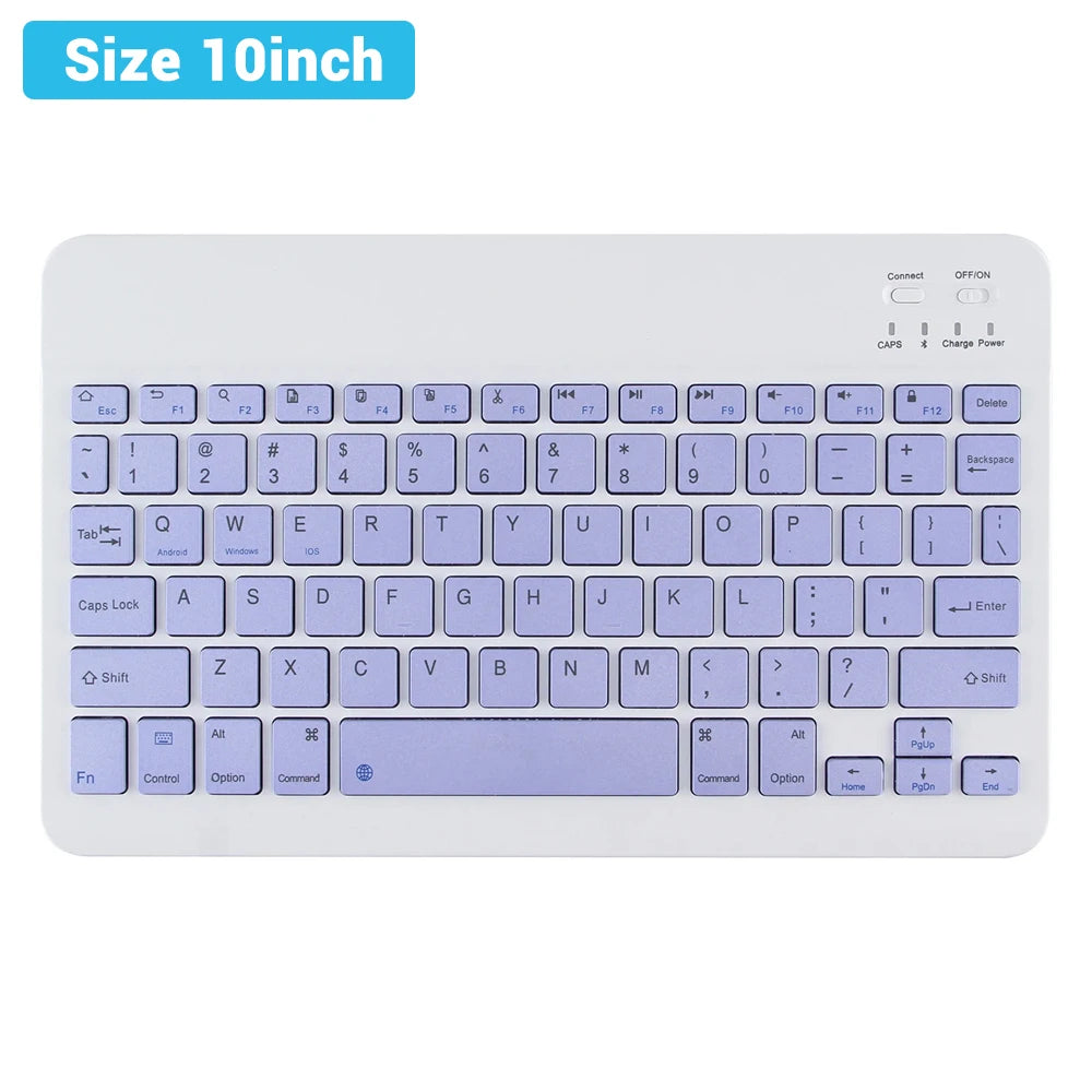 EMTRA Bluetooth Wireless Keyboard Mouse For Android IOS Huawei Xiaomi Tablet For iPad Air Mini 5 Spanish Korean Russian Keyboard