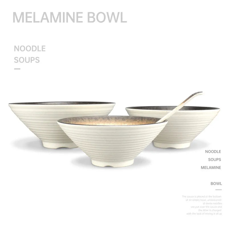 Melamine Noodle Bowl Tableware Japanese Ramen Beef Noodle Soup Bowl