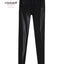 Women Oversize Leggings Sexy PU Leather Pants Spring Autumn Thin Velvet Artificial Increase Matte Trousers Tight