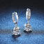 EWYA Trendy 3 Prong 0.5-2CT D Color Moissanite Diamond Drop Earrings for Women Wedding Fine Jewelry S925 Sterling Silver Earring