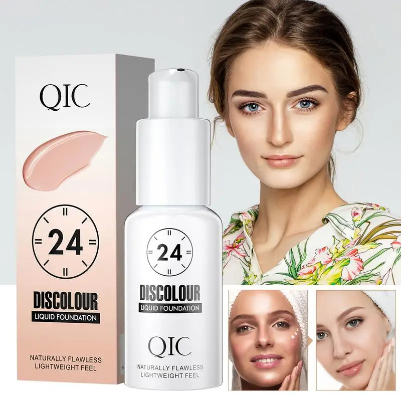 Color Changing Liquid Foundation 30ml Liquid Foundation Full Coverage Waterproof Makeup Foundation For Facial Make Up Liquid