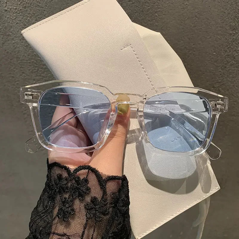 Unisex Cat Eye Casual Goggles Women Retro Rectangle Sunglasses  Luxury Design Classic Sun Glasses Ladies Outdoor Eyeglass