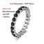 EWYA GRA Certified Full 3/4/5mm D Color Black Moissanite Ring Full Eternity Diamond Band For Women Men S925 Silver Wedding Rings