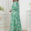 Ramadan Eid Muslim Abaya for Women Party Dresses Flower Print Vestidos Morocco Kaftan Dubai Islam Abayas Jalabiya Long Robe 2024