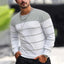 2024 New O-neck Cotton Pullover Men's Sweater Striped Casual Autumn and Winter High Quality Knitted Sweaters for Men