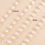 Gold Color Plated Stainless Steel Oval Pearl Bracelet Handmade Bead Chain Bracelet Waterproof For Women Fashion Jewelry