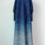 LANMREM 2024 Spring Pleated Long Trench Coat Women Gradient Scarf Collar Belt Gathered Waist Windbreaker Fashion New 32C452