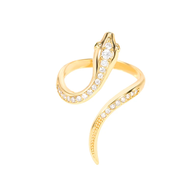 Geometric Lancet Glossy Stainless Steel Open Rings For Women Minimalist Gold Color Adjustable Wedding Ring Female Jewelry BFF