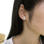 Newest White Zircon Square Earring For Women Wedding Party Engagement Jewelry Gift Geometric Earring Classic