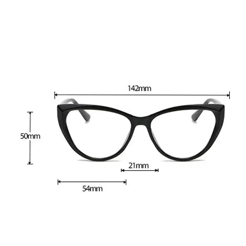 Vintage High Definition Cat Eye Myopia Glasses Anti Blue Light Short Sight Eyeglasses Ultra Light Minus Sight Eyewear 0 To -4.0
