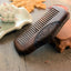 Pocket Wooden Comb Natural Black Gold Sandalwood Super Narrow Tooth Wood Combs No Static Lice Beard Comb Hair Styling