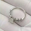 1carat Leaf Moissanite Diamond Engagement Rings for Women 925 Sterling Silver Plated 18k White Gold Wedding Band Promise Ring