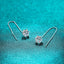 smyoue 1/2CT White gold plated moissanite earring for women tassel classic D color drop earring lab diamond S925 sterling silver