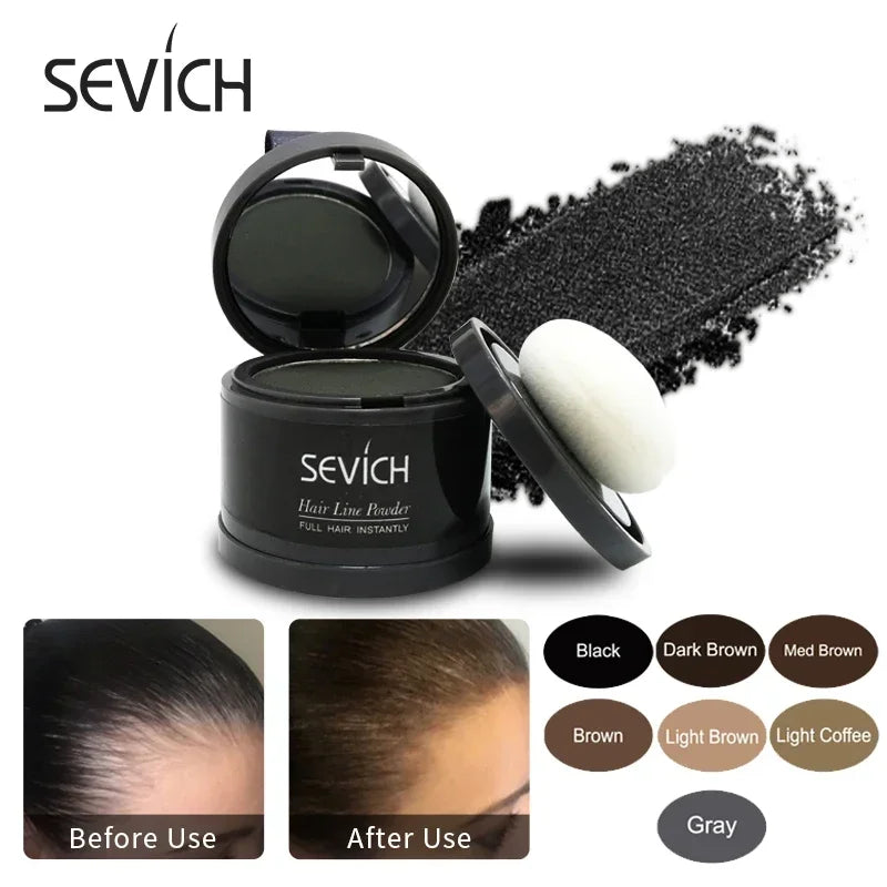 Sevich Hair Fluffy Powder Instantly Hair Concealer Coverage Instantly Black Root Cover Up Natural Instant Hair Line Shadow