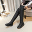 2023 Winter Waterproof Women's Knee-high Boots Warm Cotton Material Windproof Knee Protection Snow Boots Long-lasting Wear