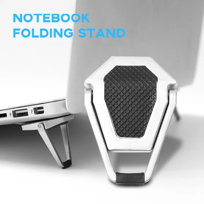 2pcs Universal Laptop Stand Metal Portable Desktop Notebook Holder for Laptop Cooling Folding Bracket for MacBook Computer Mount