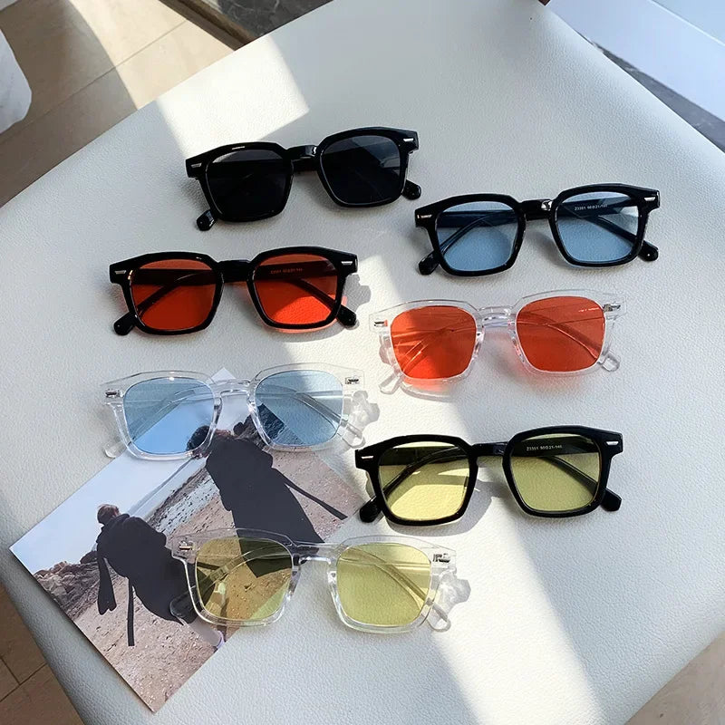 Unisex Cat Eye Casual Goggles Women Retro Rectangle Sunglasses  Luxury Design Classic Sun Glasses Ladies Outdoor Eyeglass