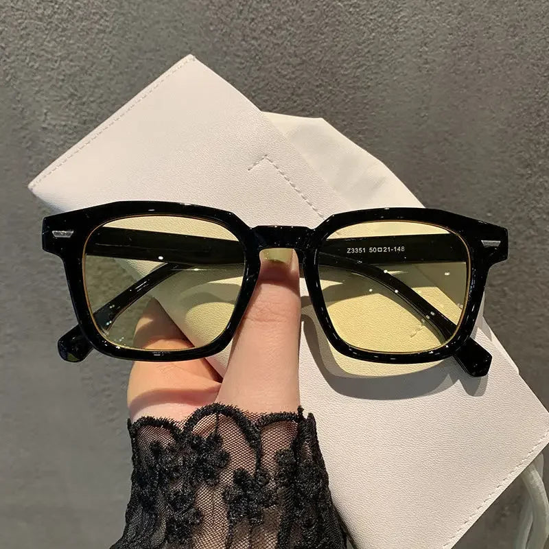 Unisex Cat Eye Casual Goggles Women Retro Rectangle Sunglasses  Luxury Design Classic Sun Glasses Ladies Outdoor Eyeglass