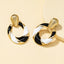 Retro  colorful enamel geometric earrings for women holiday party gift fashion jewelry AE082