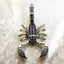 Pendant Scorpion Black,Brand New Fashion Jewelry Europe 925 Sterling Silver Accessories Gift For Woman Rebel Men