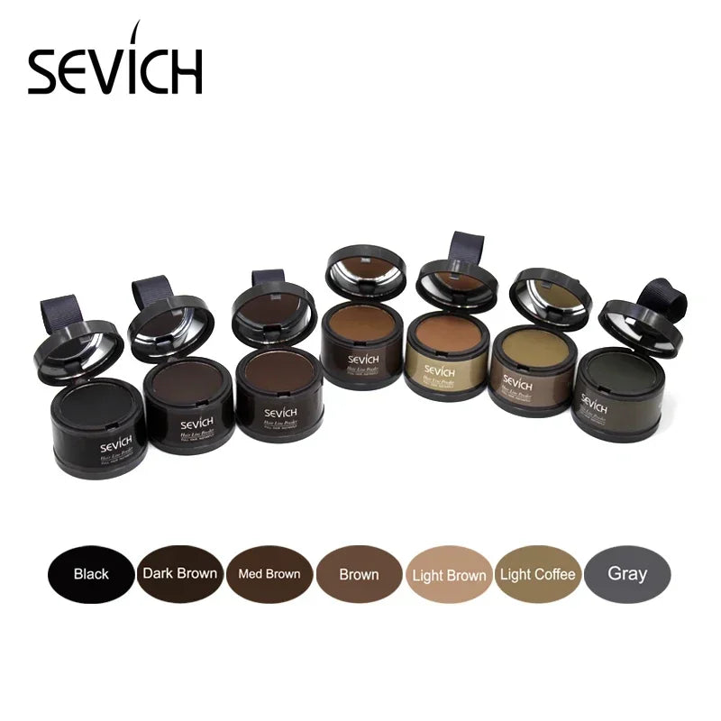 Sevich Hair Fluffy Powder Instantly Hair Concealer Coverage Instantly Black Root Cover Up Natural Instant Hair Line Shadow