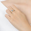 Anziw 3.0CT Moissanite Solitaire Ring Yellow Gold Plated 2CT Engagement Wedding Ring Band 925 Silver Certified Jewelry For Women