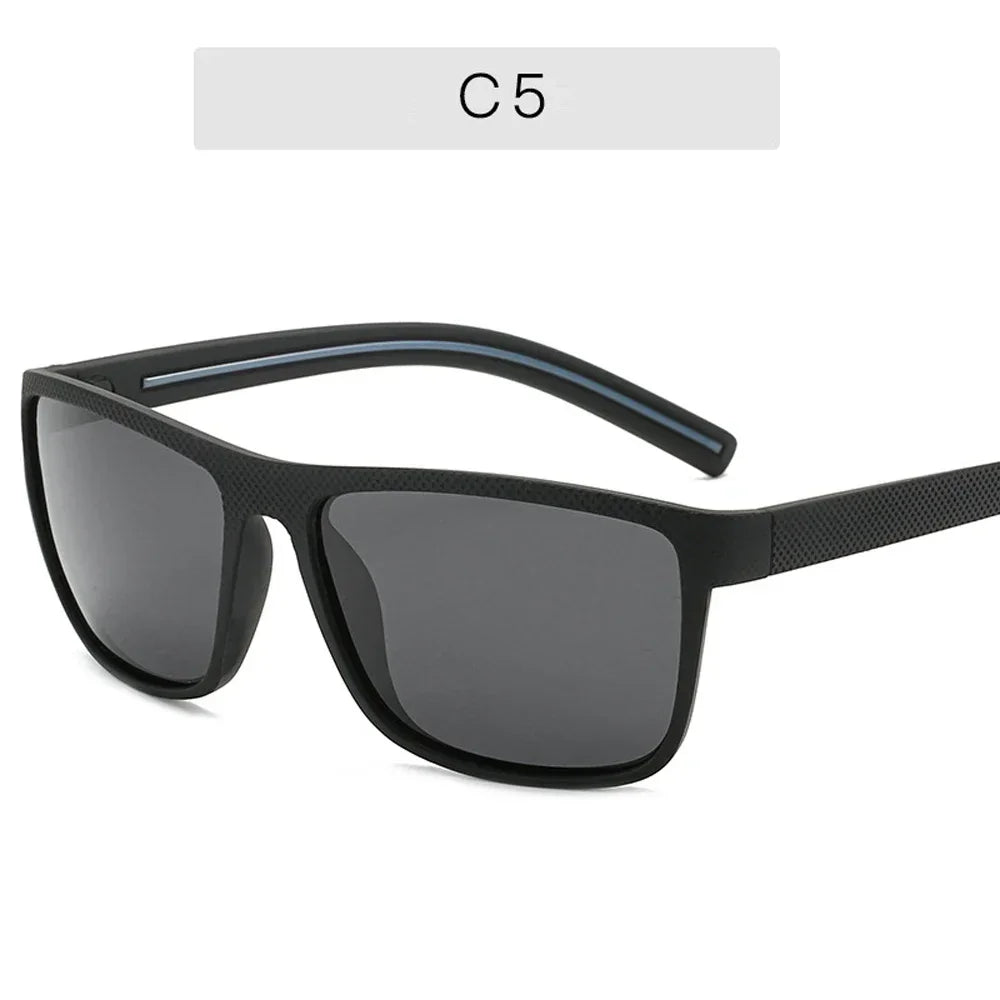 MUSELIFE Brand Polarized Sunglasses For Men Plastic Oculos de sol Men's Fashion Square Driving Eyewear Travel Sun Glass