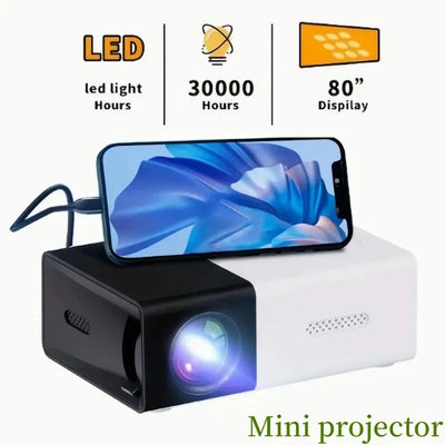 Mini proyector HD YG300, proyector portátil para cine en casa, películas al aire libre, teléfono móvil, LED, USB, proyector de m