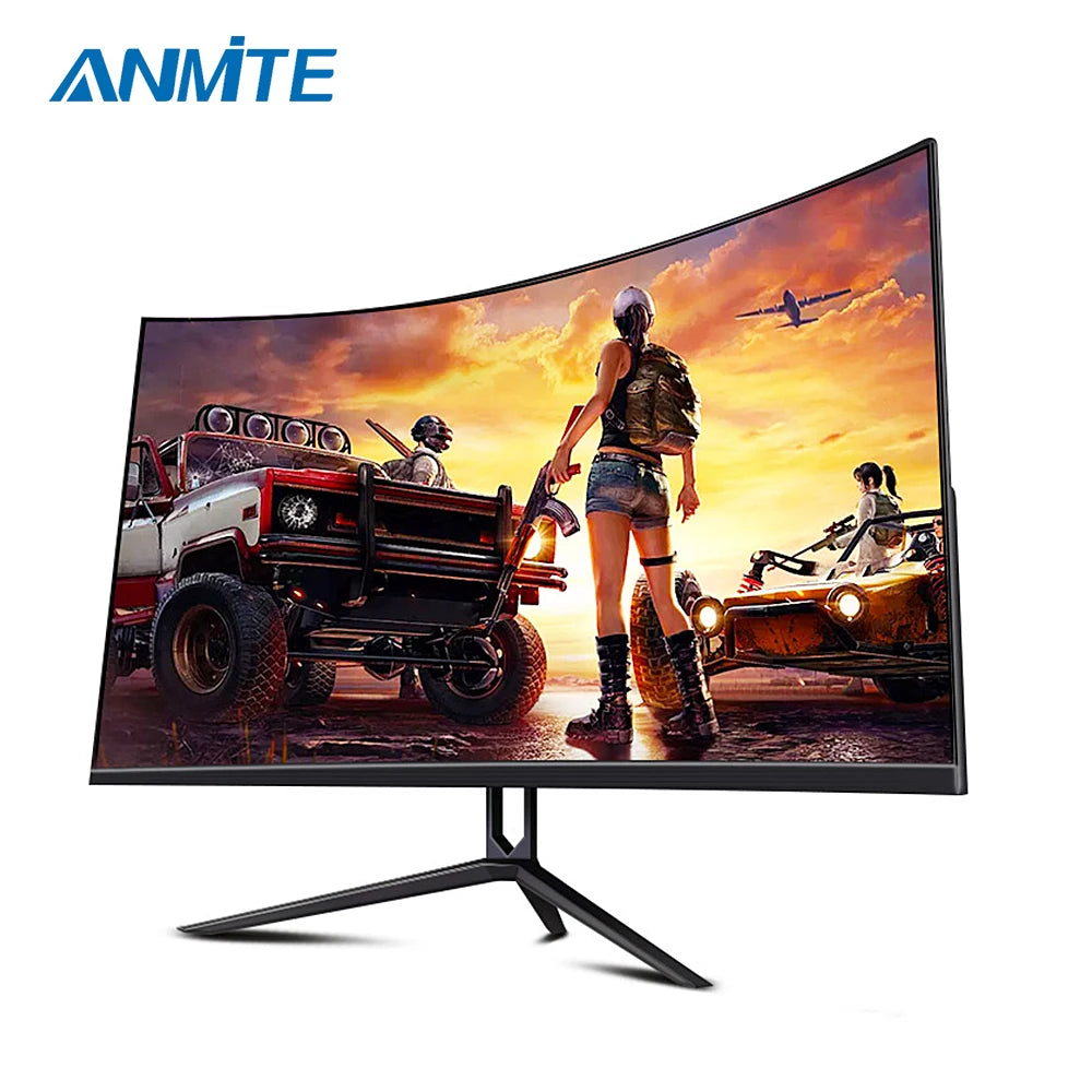 Anmite 27"2K 165hz Curved Gaming Computer Monitor HDR QHD [2560 x 1440] 144HZ PCHDMI Ultra-thinscreen Display
