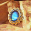 WOSIKATE Luxury Woven And Carved Gold Handmade Moonstone Ring For Women 925 silver Jewelry Adjustable Elegant Ladies Finger Ring