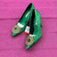 High Heeled Dress Shoes for Women Bling Crystal Rhinestone Circle Pointed Patterned Luxury Brand Wedding Bridal Ladies Pumps