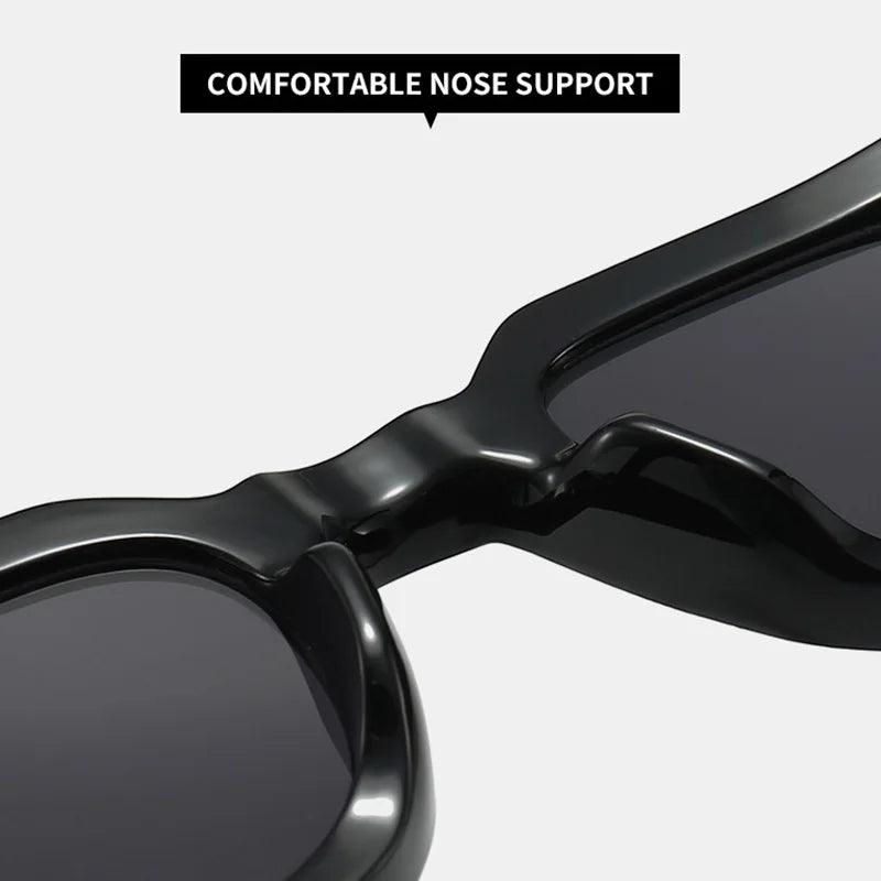 New Tortoiseshell Color Pc Sunglasses for Men Small Face Fashion Trend Covering Face Slimming Square Frame Women's Eyewear