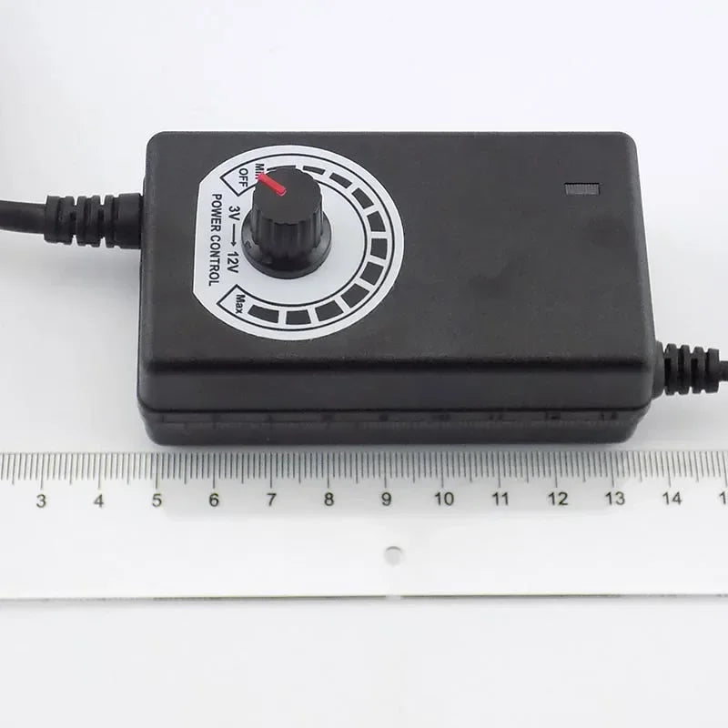 Plug AC 100-240V to DC 3-12V 2A power adapter 24W Adjustable Power Supply Adapter Motor Voltage Regulator
