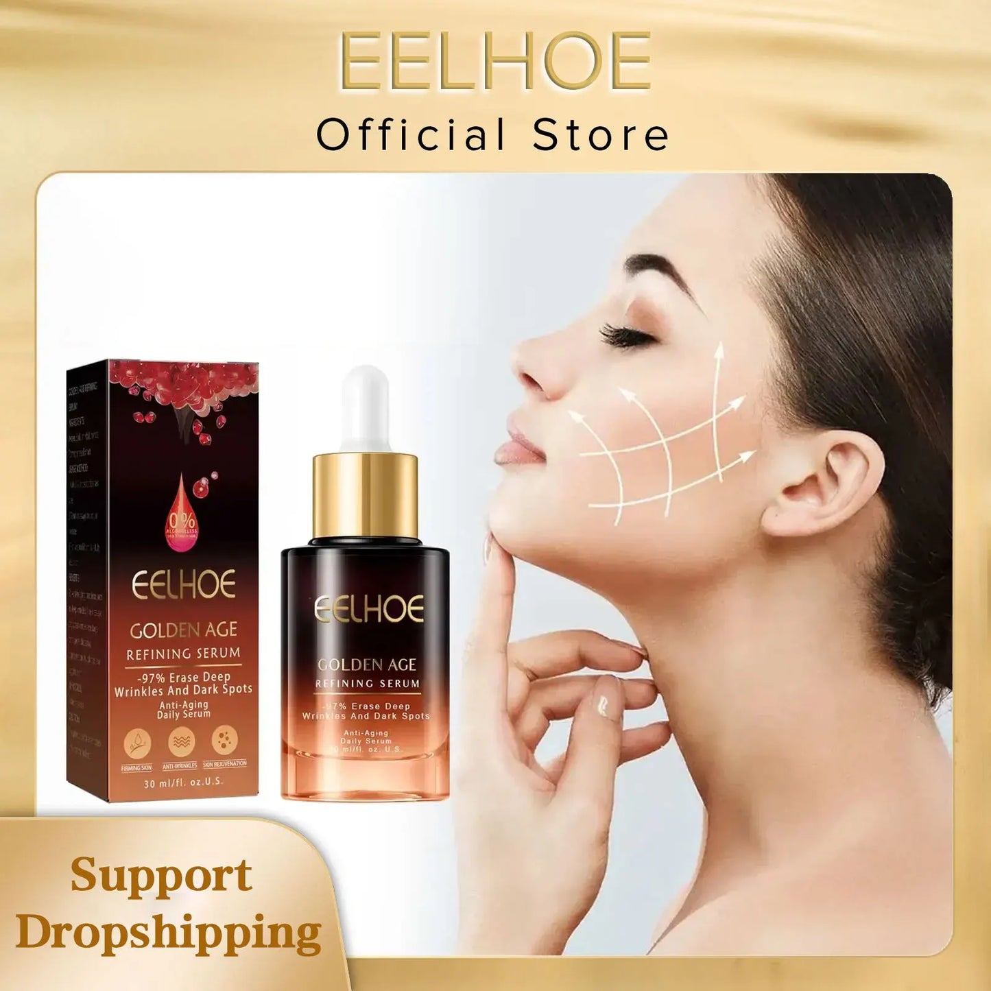 EELHOE Anti Wrinkle Serum Advanced Lifting Firming Fade Fine Lines Whitening Moisturizing Shrink Pores Anti Aging Daily Essence