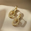Square Earrings Gold Color Geometric Square Hoop Earrings for Women Huggie Punk Hip-Hop Metal Round Circle Jewelry Wholesale