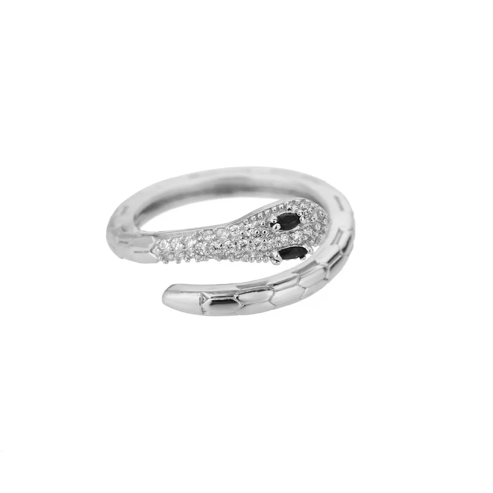 Geometric Lancet Glossy Stainless Steel Open Rings For Women Minimalist Gold Color Adjustable Wedding Ring Female Jewelry BFF
